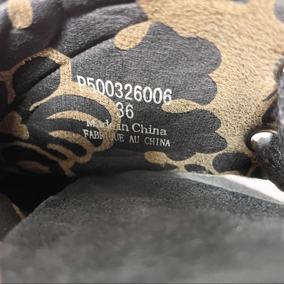 Fly London Yama Black Suede Wedge Back Lace Ankle Boots - Picture 8 of 8